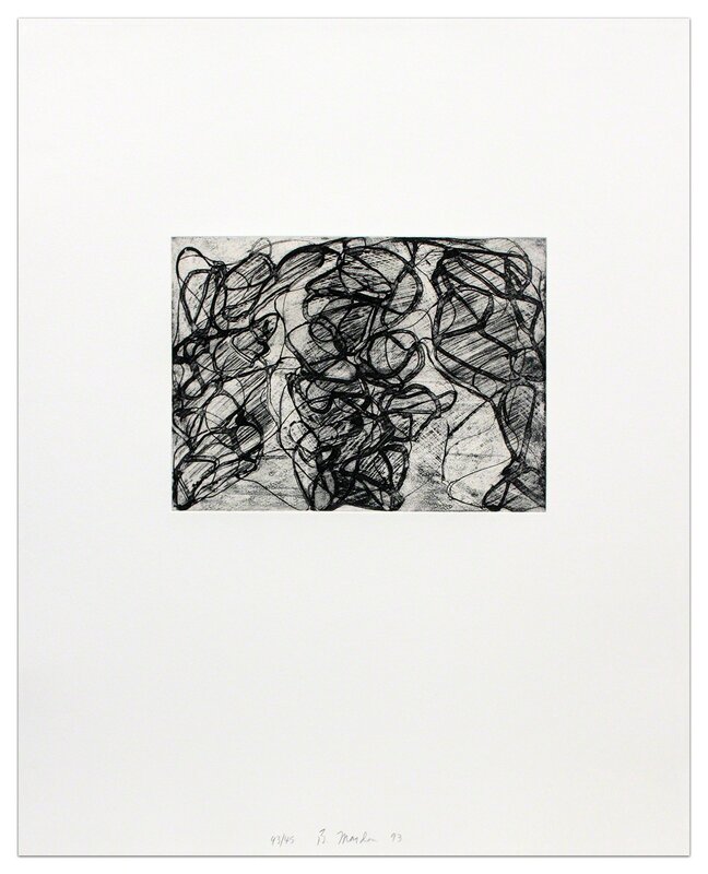 Brice Marden, ‘After Botticelli I’, Print, Etching with aquatint on Twinrocker  handmade paper with deckled edge, Krakow Witkin Gallery