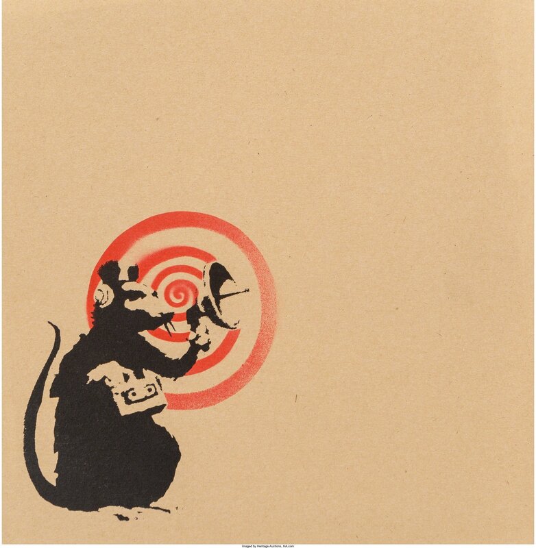 Banksy, ‘Dirty Funker Radar Rat "Future" brown’, 2007, Print, Silkscreen with colors on record sleeve and vinyl record, Heritage Auctions