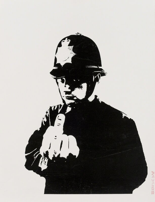 Banksy, ‘Rude Copper’, 2002, Print, Screenprint in black, Forum Auctions