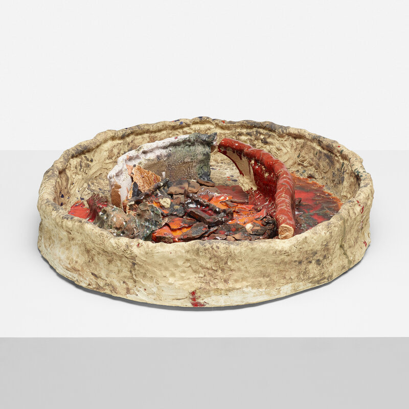 Sterling Ruby, ‘Basin Theology / IBMSMMCCA’, 2011, Sculpture, Glazed stoneware, lacquered wood, Rago/Wright/LAMA/Toomey & Co.