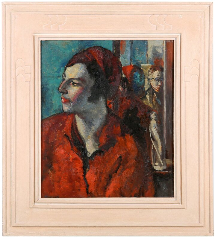 Alfred Aaron Wolmark, ‘Portrait of a female’, Painted in 1932. , Painting, Oil on board, Chiswick Auctions