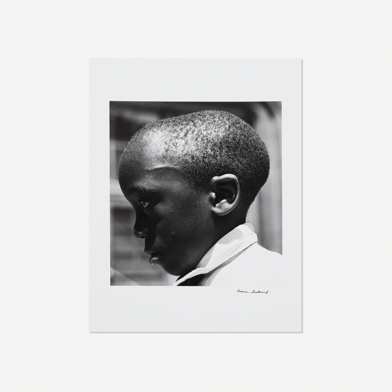 Aaron Siskind, ‘Boy's Head, Harlem’, 1932, Photography, Gelatin silver print, Rago/Wright/LAMA/Toomey & Co.