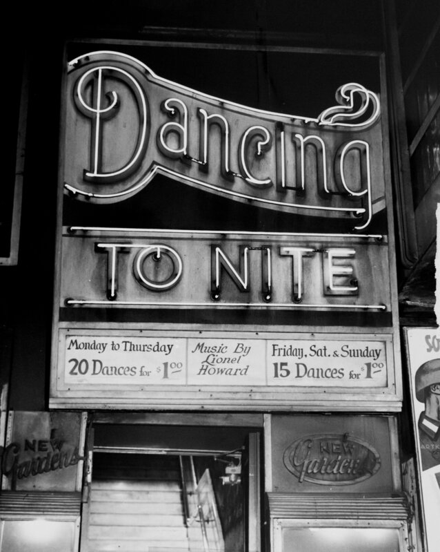 Weegee, ‘“Dancing Tonite”, New Gardens, Times Square’, ca.1944, Photography, Period silver gelatin print, printed c 1955, Michael Hoppen Gallery