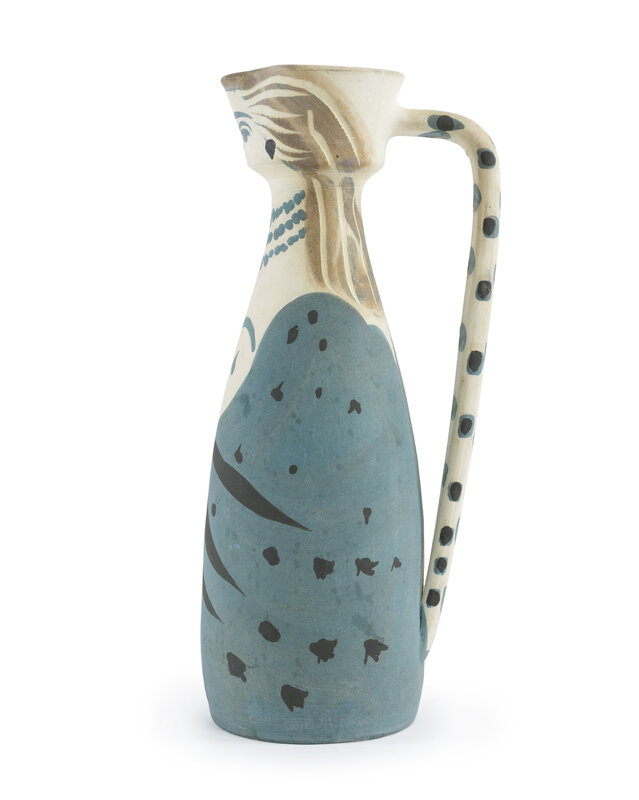 Pablo Picasso, ‘Femme (A.R. 301)’, Design/Decorative Art, Partially glazed and engraved ceramic pitcher, John Moran Auctioneers