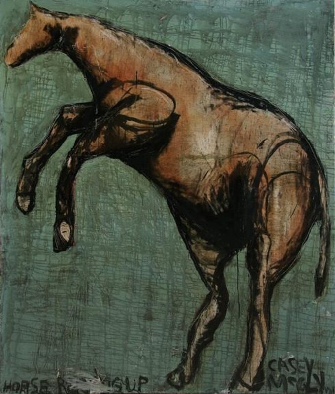 Casey McGlynn, ‘Horse Rearing Up’, 2015, Painting, Mixed Media on Canvas, Unframed, Bau-Xi Gallery