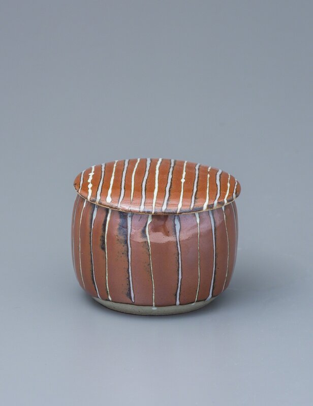 Yoshinori Hagiwara, ‘Lidded container, kaki glaze’, N/A, Design/Decorative Art, Stoneware, Pucker Gallery