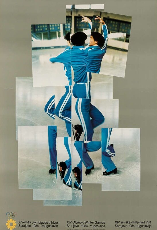 David Hockney, ‘Skater (XIV Olympic Winter Games, Sarajevo) (Baggott 135)’, 1982, Print, Offset lithograph printed in colours, Forum Auctions