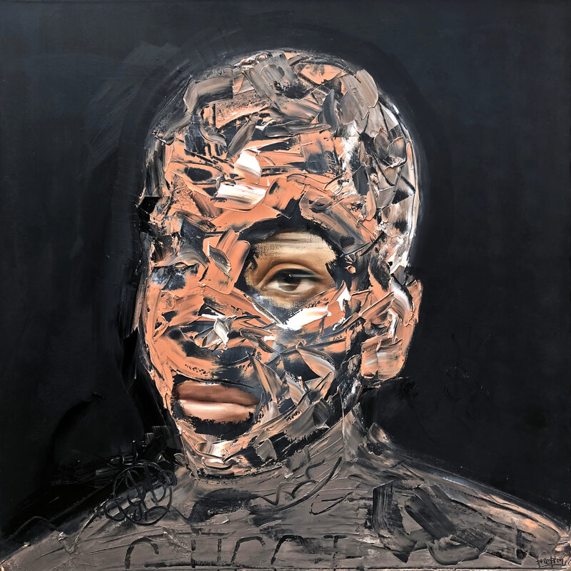 Preston Paperboy, ‘Damaged Goods’, 2019, Painting, Oil, Acrylic, Marker on Canvas, Belhaus