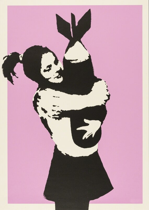 Banksy, ‘Bomb Love (Bomb Hugger)’, 2003, Print, Screenprint in colours, Forum Auctions