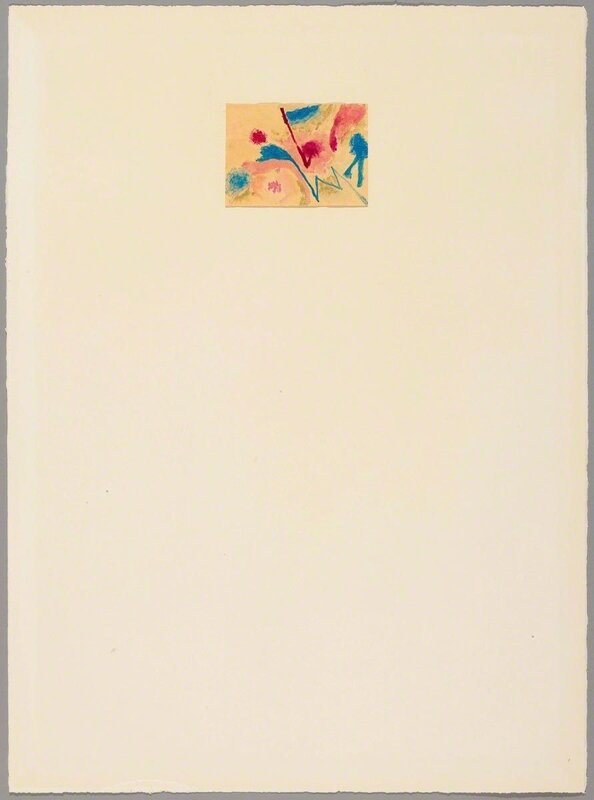 Nicola De Maria, ‘Untitled’, 1977, Mixed Media, Gouache on paper on firm vélin, Koller Auctions