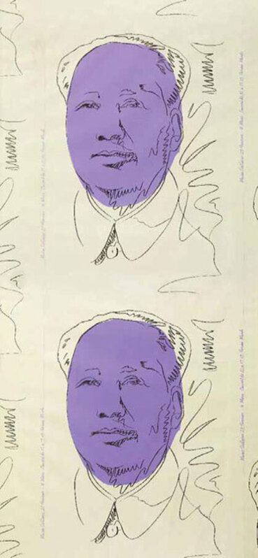 Andy Warhol, ‘Mao (F. & S. 125A)’, 1974, Mixed Media, Screenprint in colors on wallpaper, David Benrimon Fine Art