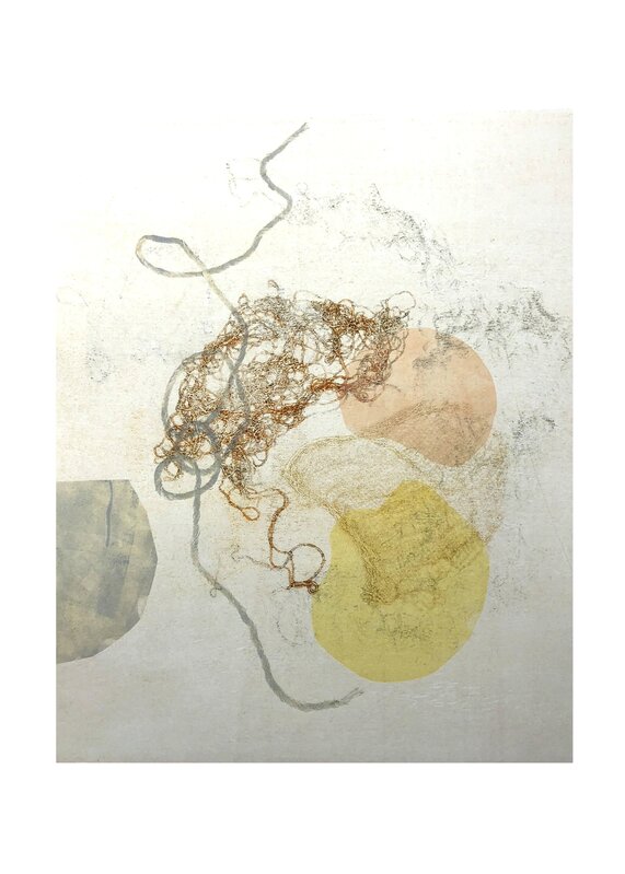 Lynne Kortenhaus, ‘Celestial #1’, 2018, Drawing, Collage or other Work on Paper, Monoprint with Stencil, The Schoolhouse Gallery