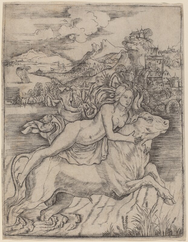 Giovanni Battista Palumba, ‘The Rape of Europa’, Print, Engraving, National Gallery of Art, Washington, D.C.