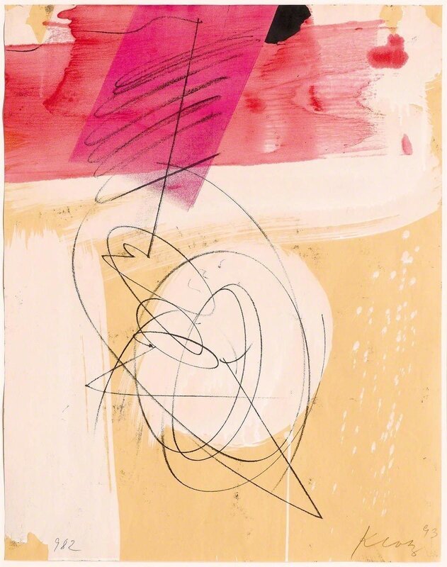 Lenz Klotz, ‘Beinahe virtuos’, 1993, Drawing, Collage or other Work on Paper, Print colour on Ingres paper, Koller Auctions