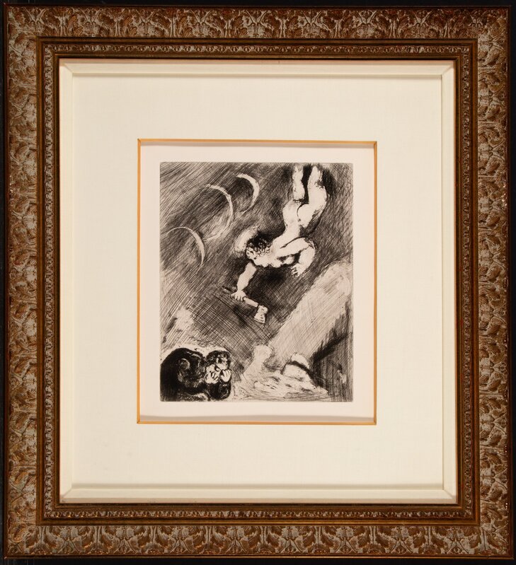 Marc Chagall, ‘Le Bucheron et Mercure from Des Fables De La Fontaine’, 1952, Print, Etching on wove paper, Heritage Auctions