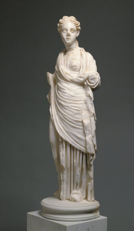 ‘Statue of a Muse’, ca. 200, Marble with polychromy, J. Paul Getty Museum