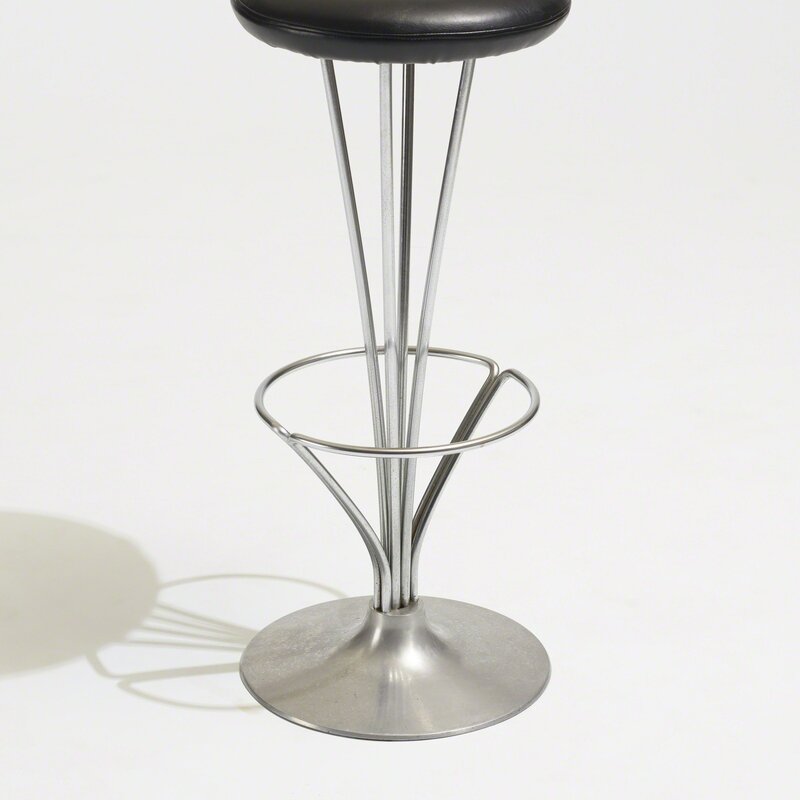 Piet Hein, ‘stools, set of seven’, 1971, Design/Decorative Art, Matte chrome-plated steel, cast aluminum, vinyl, Rago/Wright/LAMA/Toomey & Co.