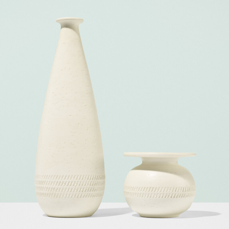 Hermès, ‘Vases, set of two’, c. 2000, Design/Decorative Art, Glazed porcelain, Rago/Wright/LAMA/Toomey & Co.