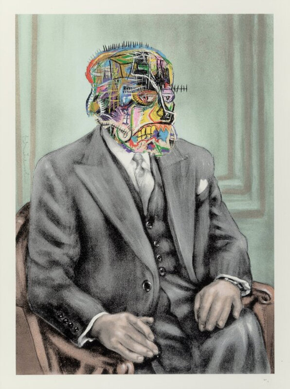 Mr. Brainwash, ‘BasquiART’, 2021, Print, 15-Color Screen Print on Archival Paper with Deckled Edges, Side X Side Gallery