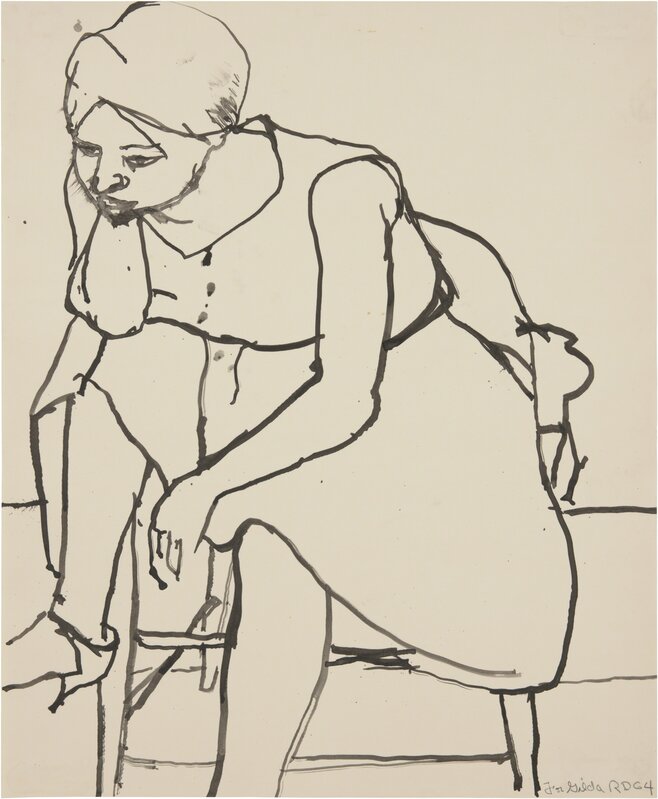 Richard Diebenkorn, ‘Untitled’, 1964, Drawing, Collage or other Work on Paper, Ink on paper, Richard Diebenkorn Foundation