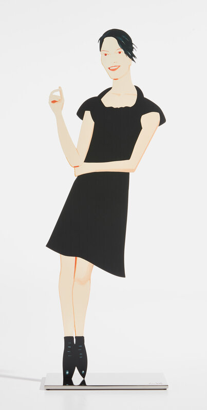 Alex Katz, ‘Black Dress (Carmen)’, 2018, Shaped powder-coated aluminum, printed the same on each side with UV-cured archival inks, clear coated, and mounted to polished stainless steel base, contained in the original white cardboard box with foam lining., Phillips