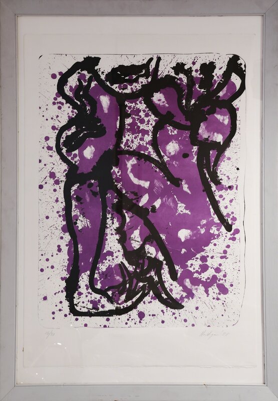 Grace Hartigan, ‘Butterfly Woman ’, 1988, Print, Framed Lithograph, Anita Shapolsky Gallery