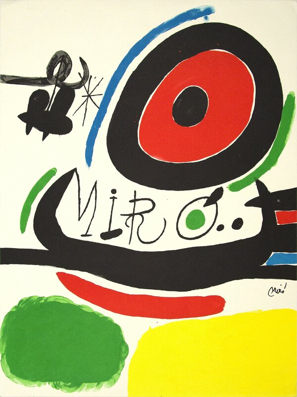 Joan Miró, ‘Poster for the Exhibition of Three Books by Joan Miro in Osaka’, 1970, Print, Original color lithograph on Guarro paper, Heather James Fine Art Gallery Auction