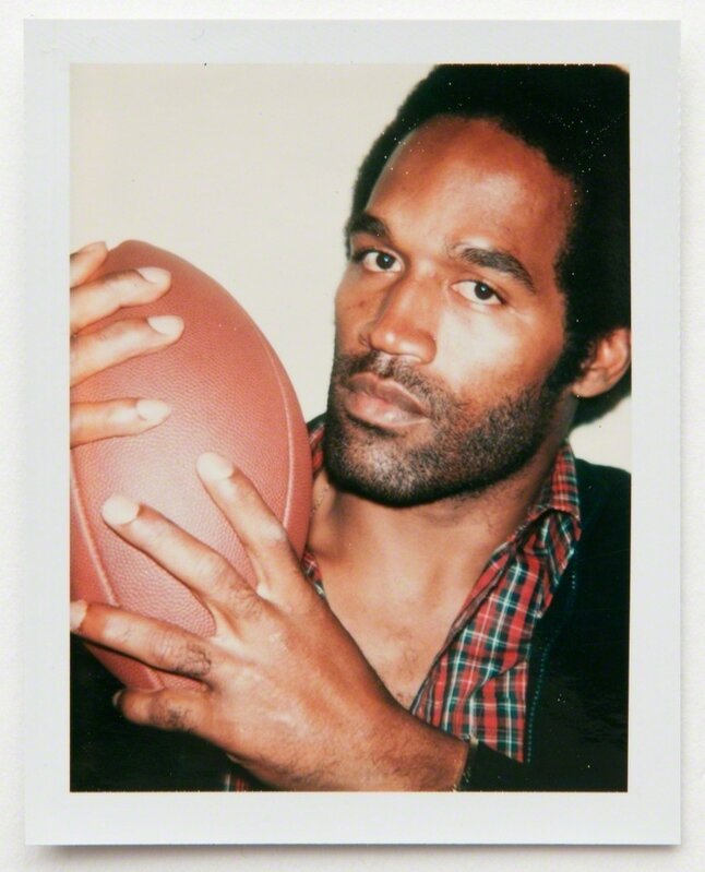 Andy Warhol, ‘OJ Simpson Holding a Football’, 1977, Photography, Polaroid, Hedges Projects