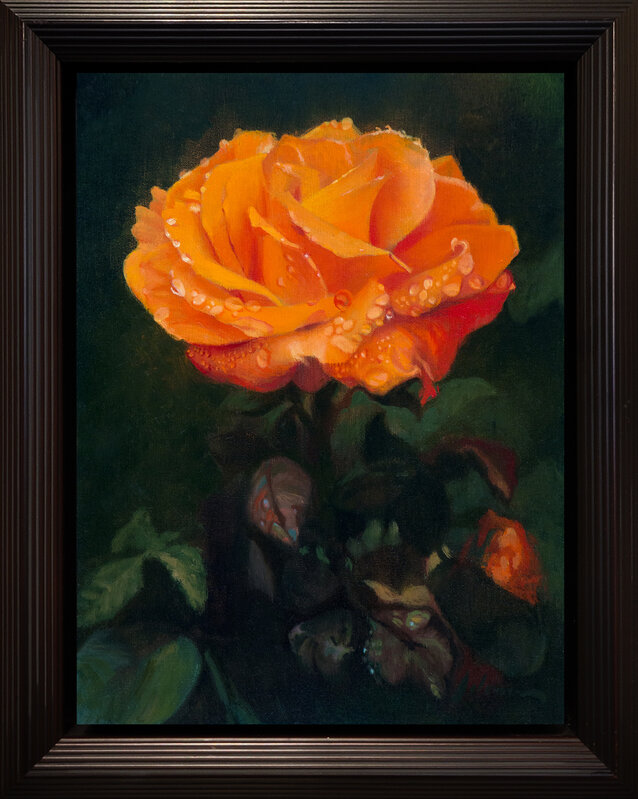 Michael Lynn Adams, ‘Orange Rose’, 2021, Painting, Oil on panel, Lily Pad Galleries
