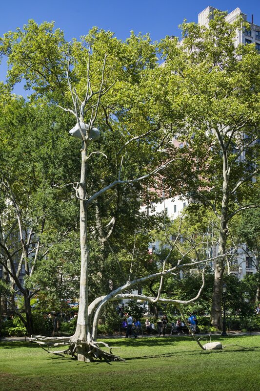 Giuseppe Penone, ‘Triplice (Triple)’, 2011, Sculpture, Bronze, river stones, Madison Square Park