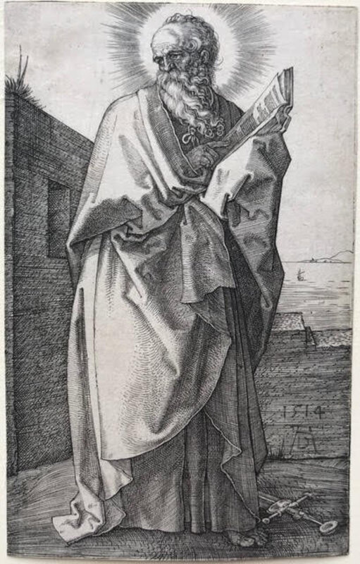Albrecht Dürer, ‘St Paul’, 1514, Print, Engraving, Pia Gallo