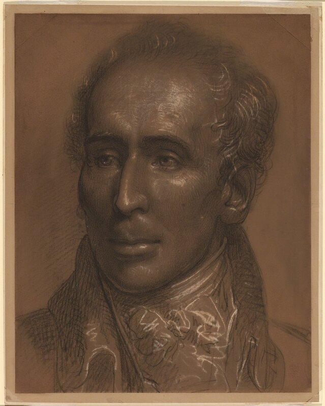 Rembrandt Peale, ‘Dr. John Warren’, ca. 1806, Drawing, Collage or other Work on Paper, Black, white, and light brown chalk on dark brown paper, National Gallery of Art, Washington, D.C.