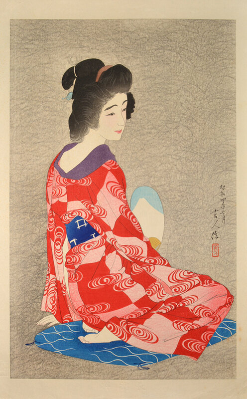 Kotondo Torii, ‘Undergarment (Nagajuban)’, 1929, Print, Woodblock Print, Ronin Gallery