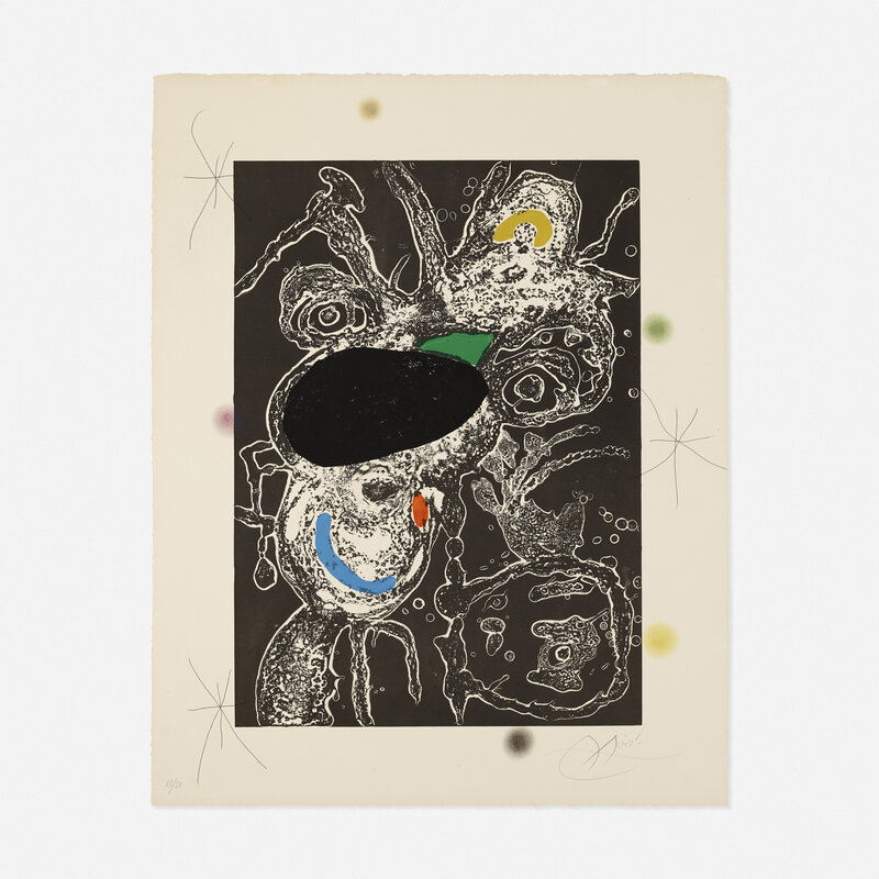 Joan Miró, ‘Espriu’, 1975, Print, Etching, aquatint and carborundum in colors, Rago/Wright/LAMA/Toomey & Co.