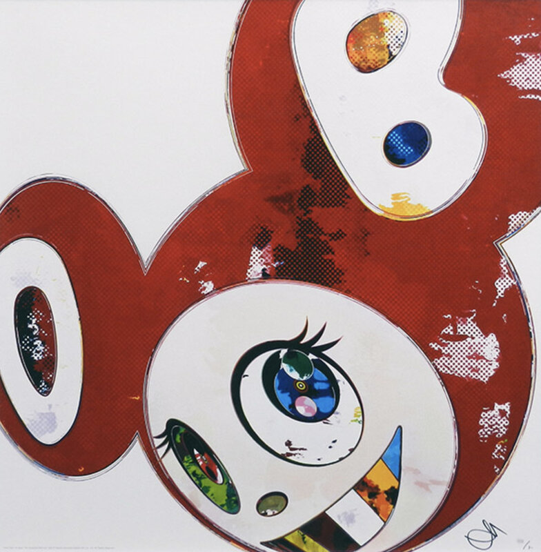 Takashi Murakami, ‘And Then x 6 (Red: The Superflat Method)’, 2013, Print, Offset Lithograph, Pinto Gallery