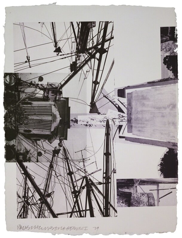 Robert Rauschenberg, ‘Rookery Mounds - Steel Arbor’, 1979, Print, 3 color lithograph, Gemini G.E.L.