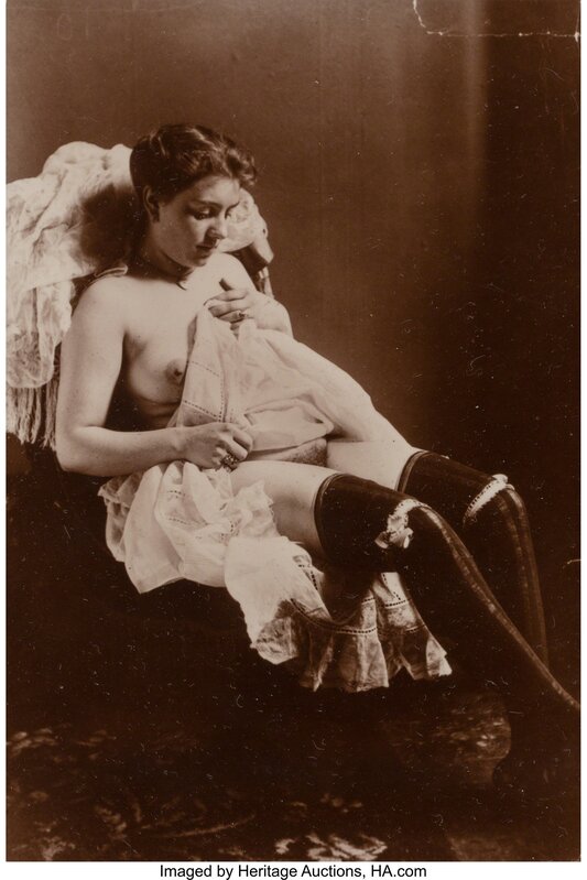 Various Artists, 20th century, ‘A Group of Ten Photographic Reproductions of Erotic Postcards’, Photography, Gelatin silver, printed later, Heritage Auctions