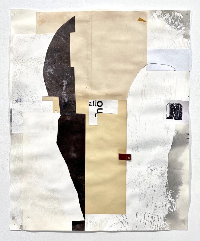 Steve Greene, ‘All our Ns’, 2020, Drawing, Collage or other Work on Paper, Ink, gesso, collage on paper, FROSCH&CO