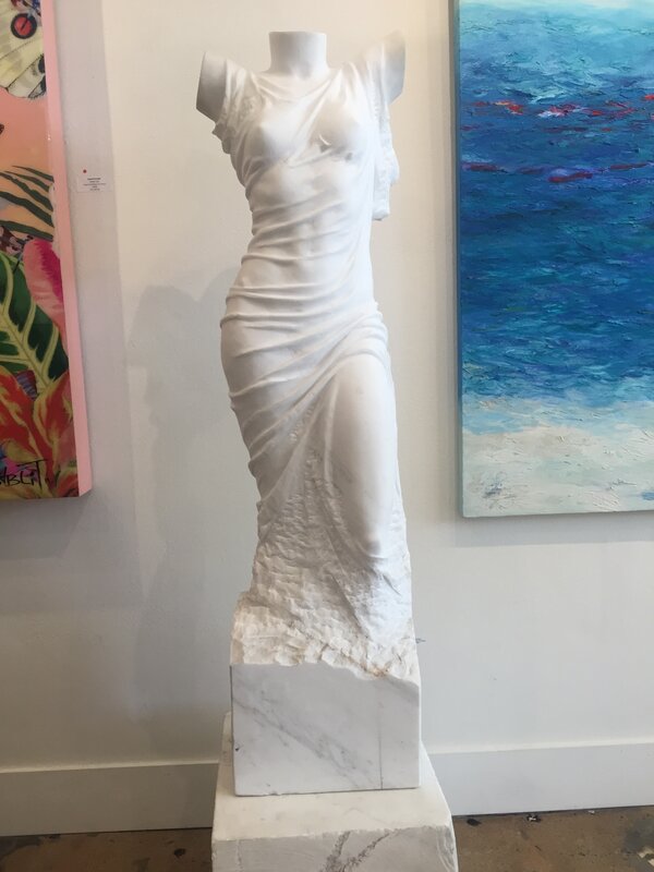 Marton Varo, ‘Draped Woman’, 2016, Sculpture, Hand Carved Carrara Marble Sculpture, Ethos Contemporary Art