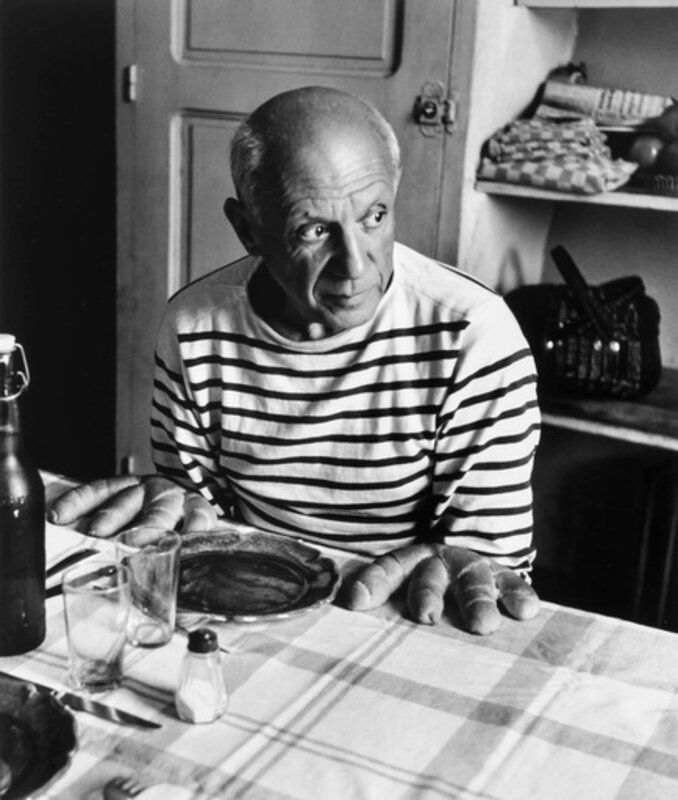 Robert Doisneau, ‘Le Pain de Picasso, Vallauris’, 1952, Photography, Gelatin Silver Print, Tracey Morgan Gallery