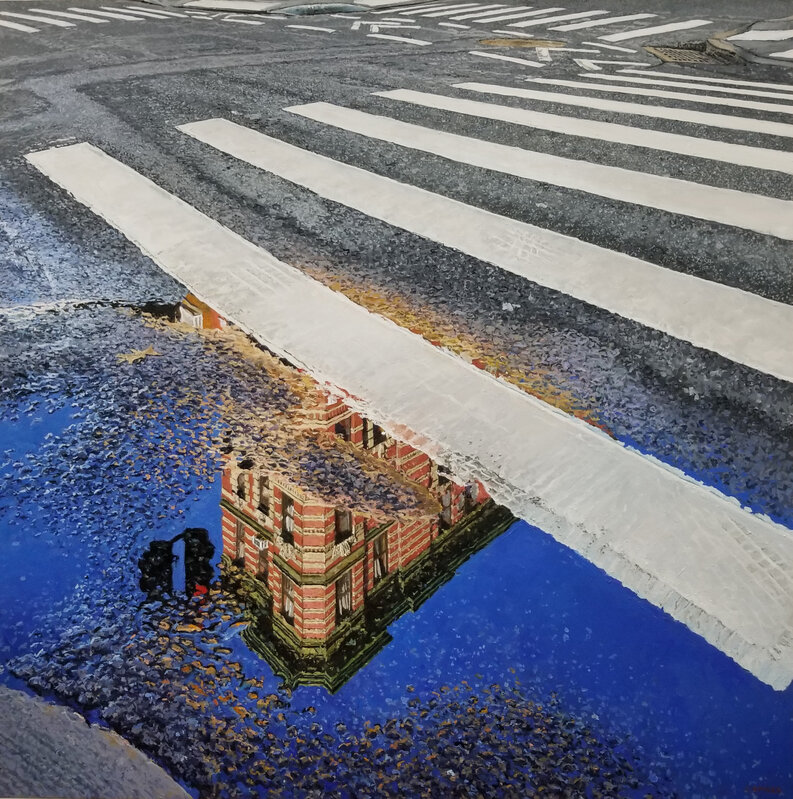 Richard Combes, ‘Reflection Lower East Side ’, 2021, Painting, Oil on canvas, Gallery Henoch