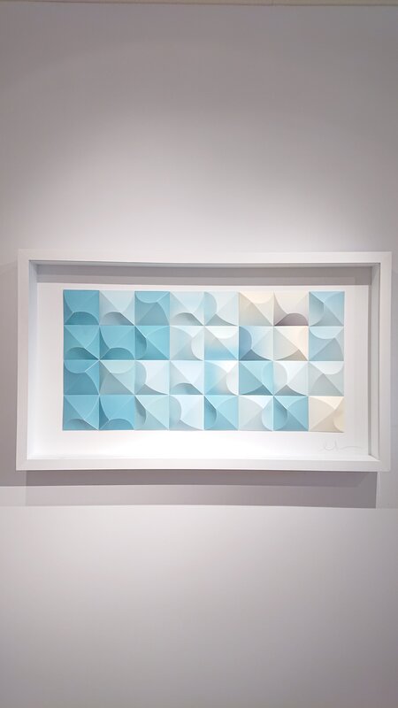 Matt Shlian, ‘Omoplata 5 (Blue Test)’, 2019, Drawing, Collage or other Work on Paper, Paper, Duran Mashaal