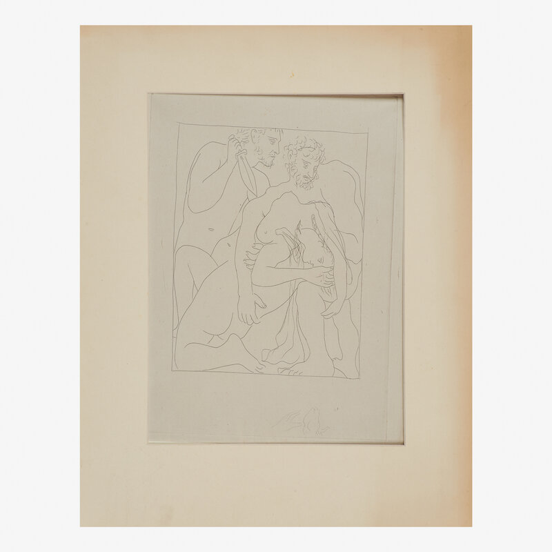Pablo Picasso, ‘Polyxène, Fille de Priam, Est Egorgée sur la Tombe d'Achille’, 1931, Print, Etching on paper, Rago/Wright/LAMA