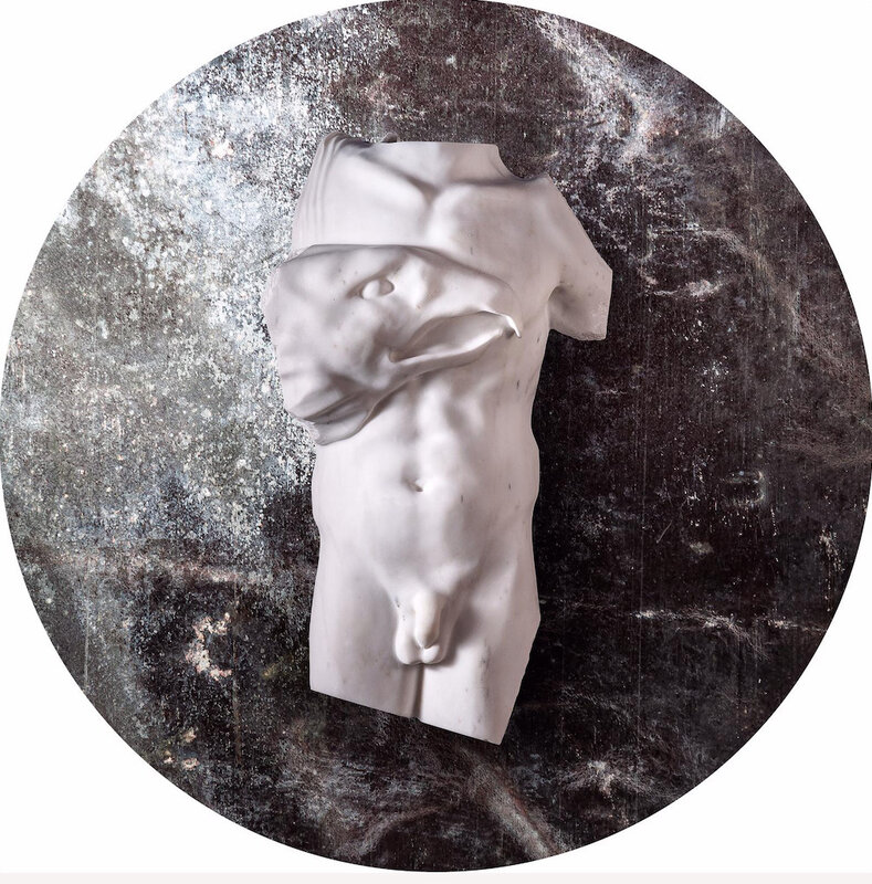 Michelangelo Galliani, ‘Cosmomogonia’, 2020, Sculpture, Statuario Carrara Marble, steel adn lead, Cris Contini Contemporary