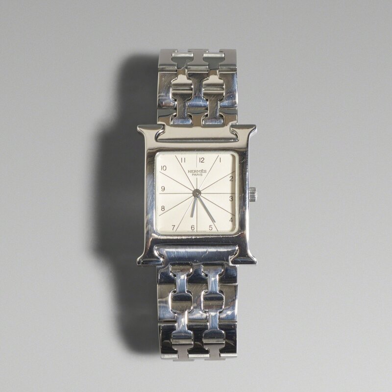 Hermès, ‘Heure H watch’, c. 2005, Jewelry, Stainless steel, glass, Rago/Wright/LAMA/Toomey & Co.