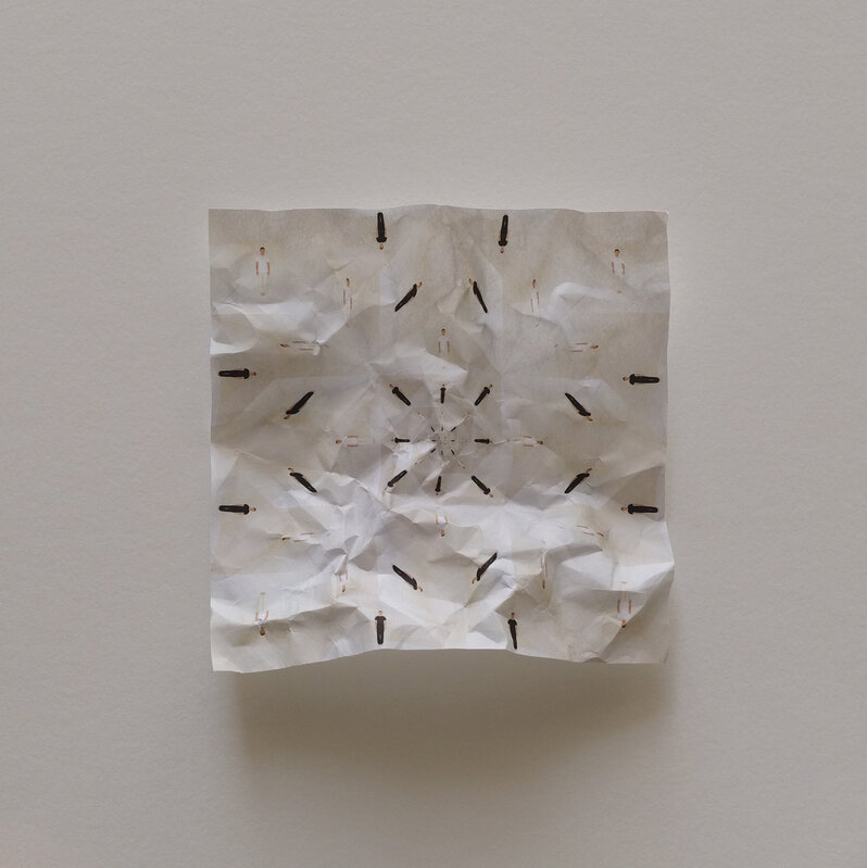 Fabien de Chavanes, ‘Suspension, série Opus Tessellatum’, 2019, Photography, Creased paper Murakumo Kozo Select White 42g/m2 ink jet print, Segolene Brossette Galerie