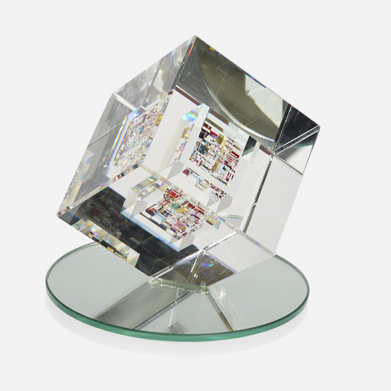 Jon Kuhn, ‘Mountain Rose’, 1996, Design/Decorative Art, Ground, polished, and laminated glass, Rago/Wright/LAMA/Toomey & Co.