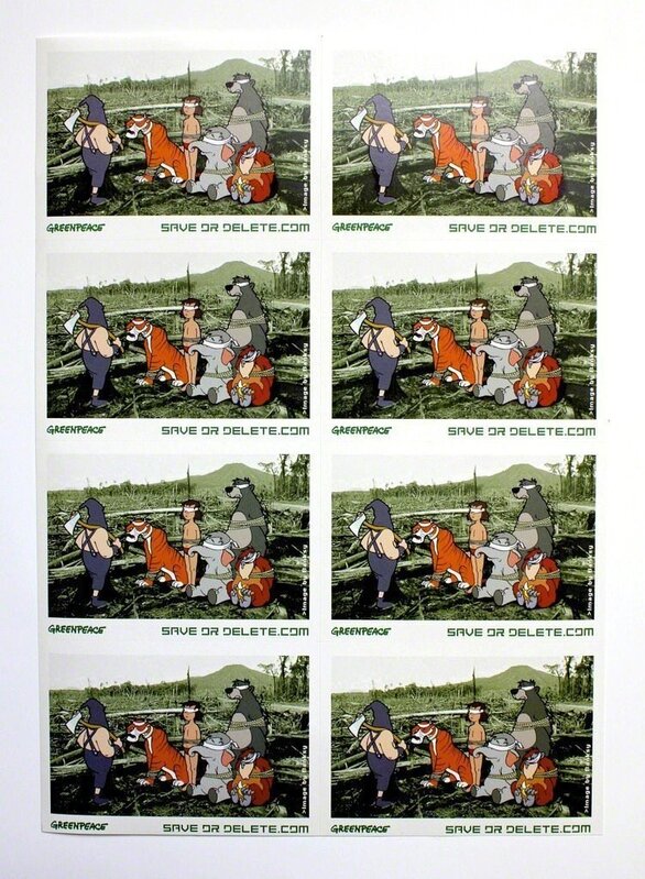 Banksy, ‘Greenpeace Poster & Ephemera’, 2002, Print, Offset Litho, Oliver Clatworthy Gallery Auction