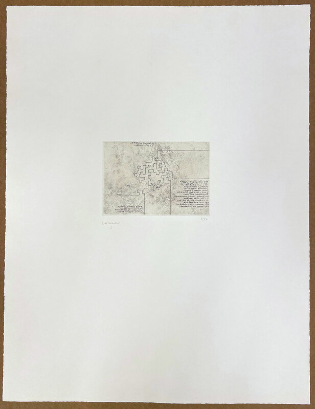 Eduardo Chillida, ‘HOMENAJE ROSALÍA DE CASTRO’, 1980, Print, Etching on paper, Marlborough Madrid & Barcelona