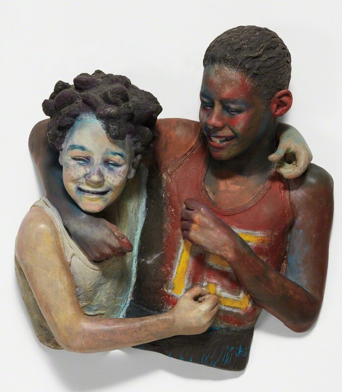 John Ahearn, ‘Victor and Ernest’, 1982, Sculpture, Oil on cast plaster, Phillips